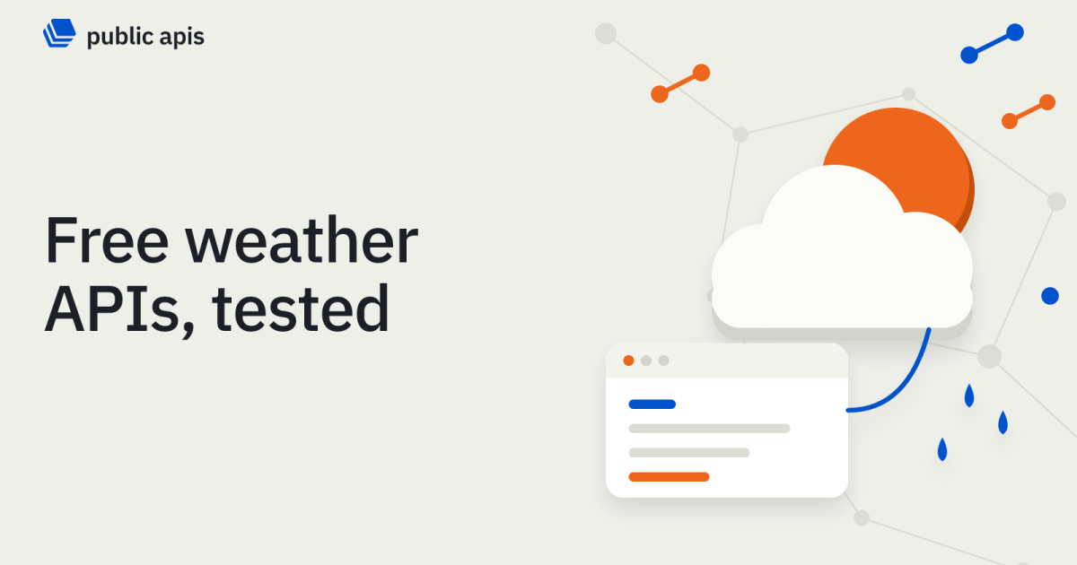 Best Free Weather APIs in 2026 (Tested & Compared) · Public APIs